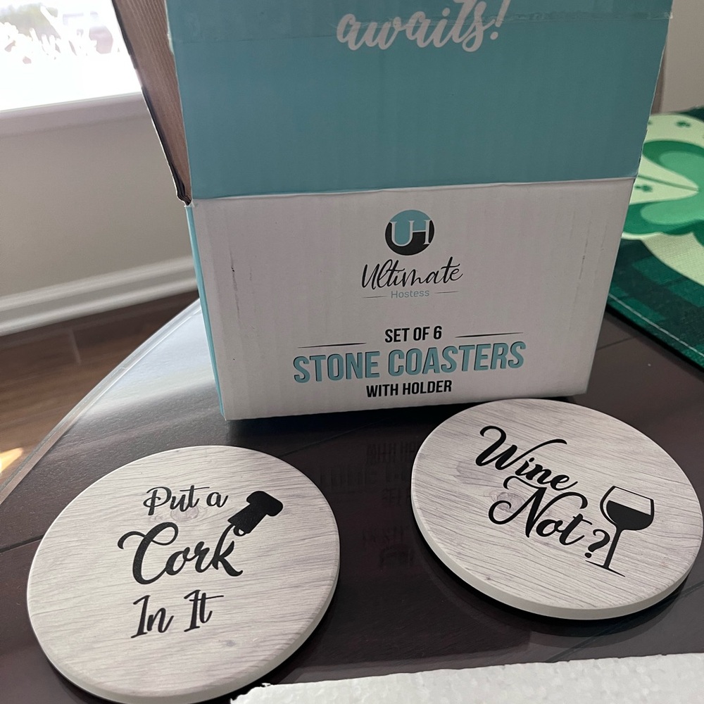 Ultimate Hostess Stone Coasters Set